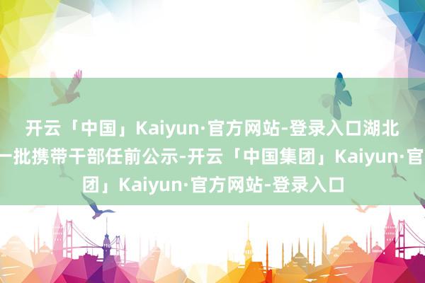 开云「中国」Kaiyun·官方网站-登录入口湖北省委组织部发布一批携带干部任前公示-开云「中国集团」Kaiyun·官方网站-登录入口