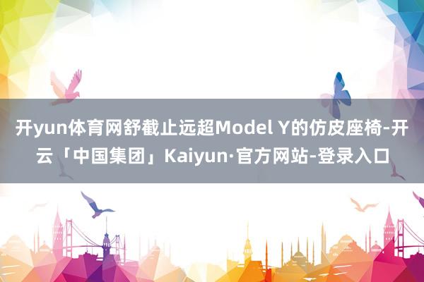 开yun体育网舒截止远超Model Y的仿皮座椅-开云「中国集团」Kaiyun·官方网站-登录入口